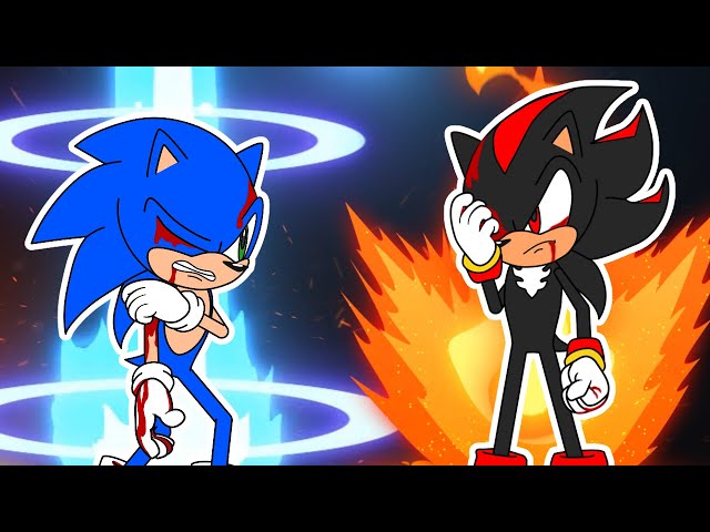 “Come At Me Bro” Sonic Fights Shadow PG-13 class=