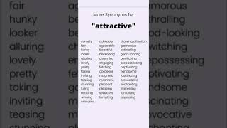 Synonyms for "attractive" #advancedenglish #advancedenglishvocab #spokenenglish #subscribe #viral