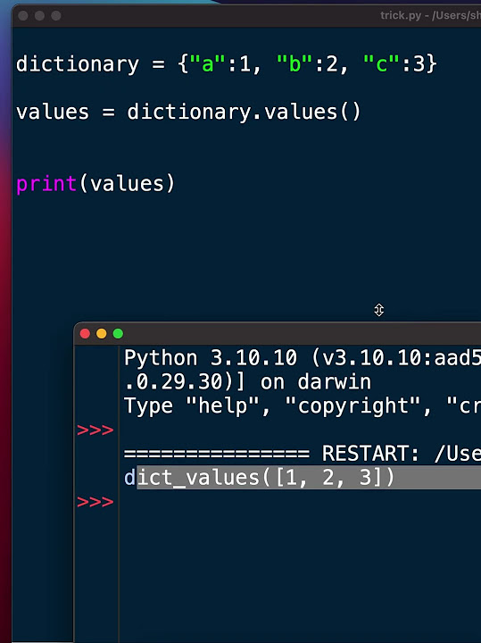 Get values of a dictionary in a single line python programming 