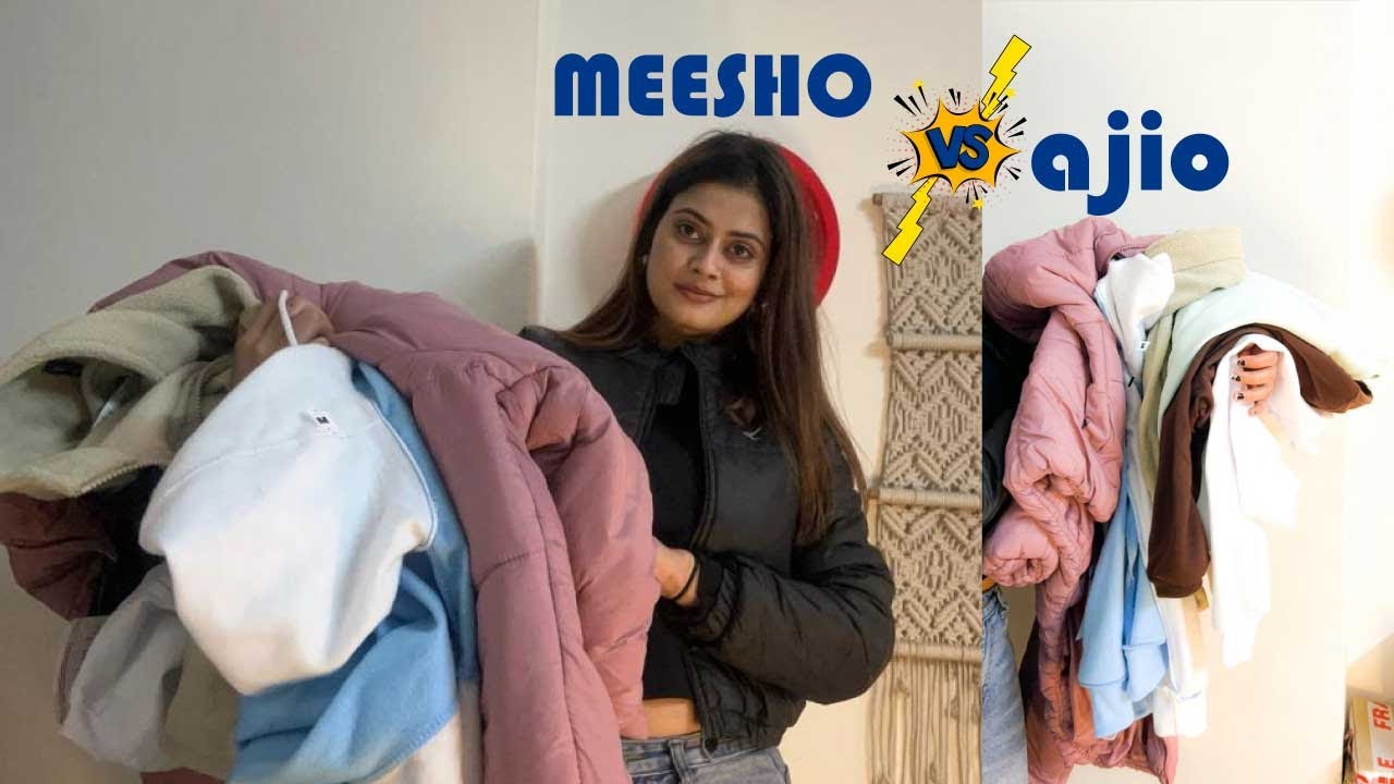 Huge MEESHO & AJIO Winter Haul!🤍Affordable Sweatshirts! Starting at ₹230#ajiohaul