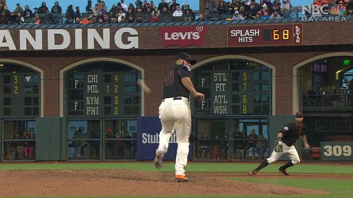 MIA@SF: Ball ricochets off Kontos, McGehee gets out