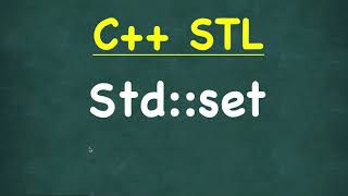 Set | C++ STL (Standard Template Library) | std::set 🔥
