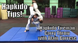 Hapkido Fireman Carry Throw with Alain Burrese
