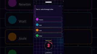 What is the S.I. Unit of Energy? 📏 | BECE JSS3 NECO Quiz Basic Science | ExamOven