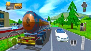 Driving a Long Truck on a Narrow Road in a Gas Station Parking Area [Part:5]- Parking Car Game screenshot 3