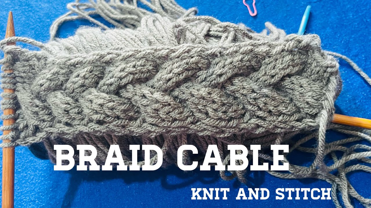 Braid Cable In Knitting In Hindi/Urdu Very Easy learn Cable Design For Beginners