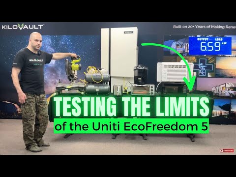 Testing the limits: New home power system from KiloVault, Uniti EcoFreedom 5 - video from Unbound Solar