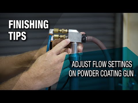 Adjusting Air Flow Settings on Powder Coating Gun