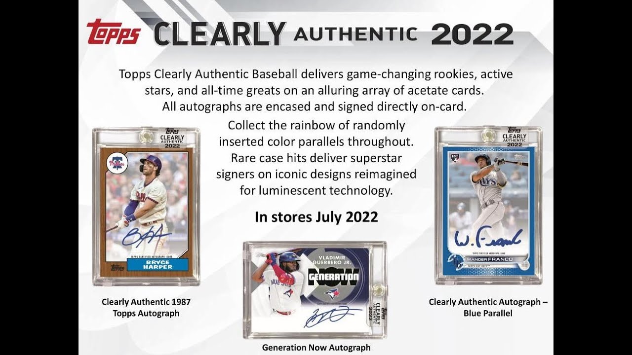 toyo BGBPB MLB 2022 Topps CLEARLY AUTHENTIC Baseball box #野球 
