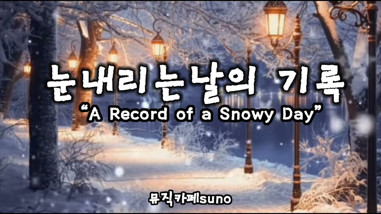 눈 내리는 날의 기록. A Record of a Snowy Day./Folk,Singer-songwriter,Acoustic.