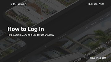 How To Log In to the Admin Menu as a Site Owner or Administrator