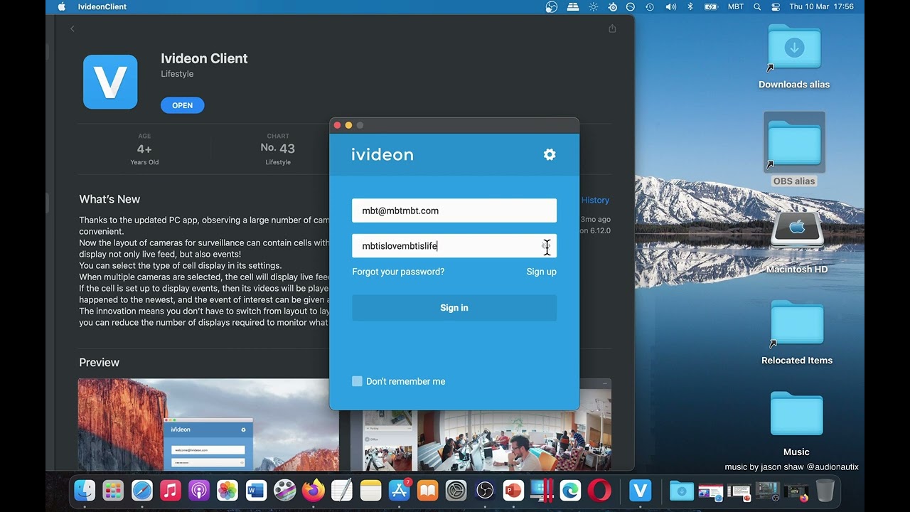Ivideon Client App [MAC] Basic Overview - Mac App Store