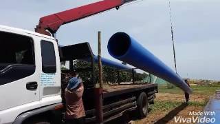 HDPE PIPE LOADING AND UNLOADING