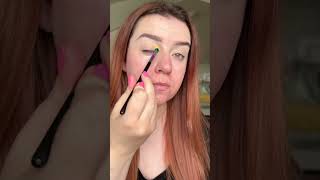 Create some rainbow pride eyeshadow with me 🌈💓 #makeup #rainbowmakeup #eyeshadow #colourpop