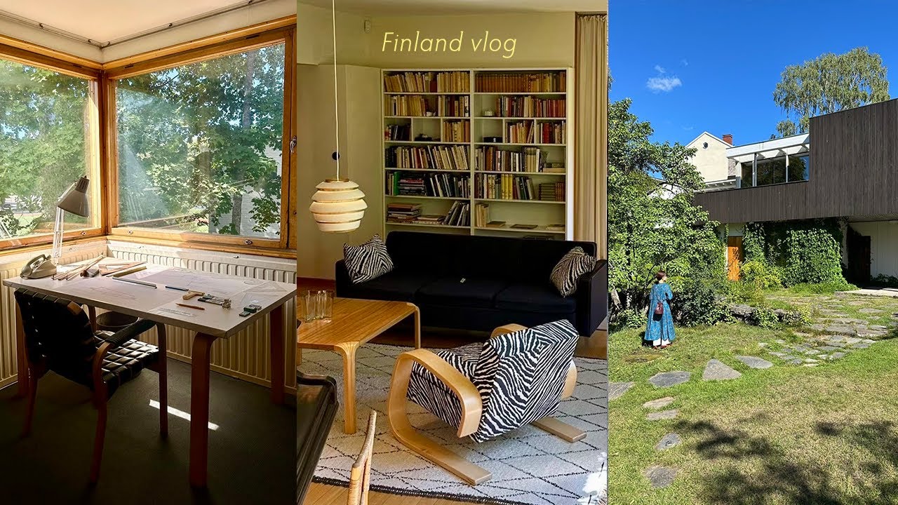 【Finland vlog 🇫🇮 #3】アアルトをめぐる旅🪑 | 夏のヘルシンキ散策  | The Aalto House | Studio Aalto | マリメッコ本社 | 北欧家具