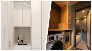 75 All Ceiling Designs Small Laundry Room Design Ideas You'll Love 🔴