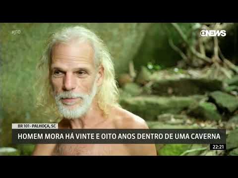 Homem mora há 28 anos dentro de uma caverna em Palhoça, Santa Catarina