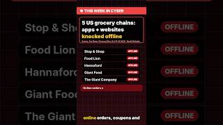 5 US Grocery Chains Knocked Offline 🛒 #cybersecurity #news