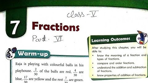 Class 5 math | Chapter 7 Fractions Part 6 | mkd agrim academy