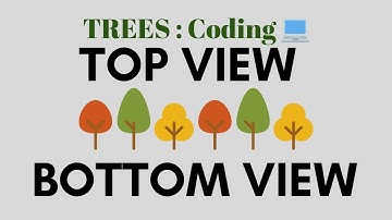 Top View and Bottom View of Binary Tree |  Interview Problem | Implementation in C++ | Trees #6