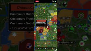 Current power outages across the United States total power outage is over 1 million customers