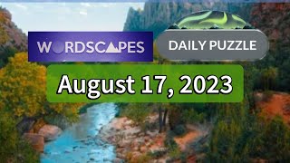 Wordscapes Daily Puzzle August 17, 2023 gameplay | Answers | Solution