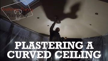 Plastering a Curved ceiling. Full conservatory timelapse