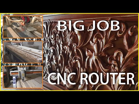 BIG job on a CNC router. Большая работа на чпу фрезере.