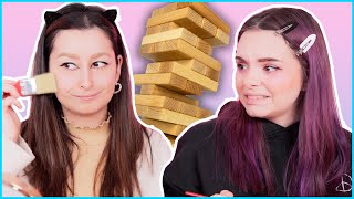 MAKEUP JENGA 💀 the craziest Makeup Challenge! ⚠️😂 unlikely Update