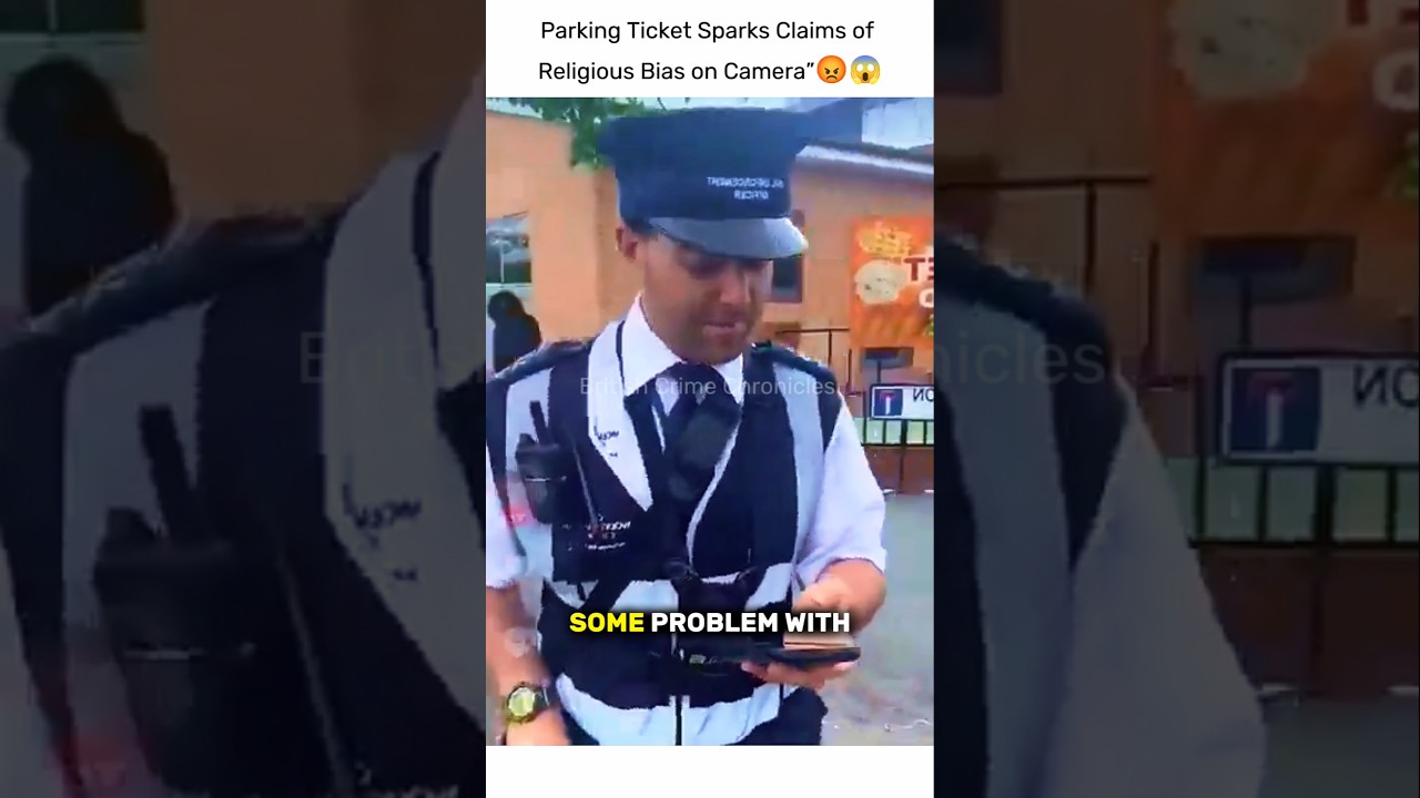 Штраф за парковку вызвал обвинения в религиозной предвзятости, запечатленной на камеру.