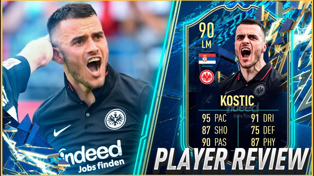TIENES QUE COMPRAR ESTA CARTA! 90 FILIP KOSTIC TOTS EQUIPO DE LA TEMPORADA PLAYER REVIEW FIFA 22