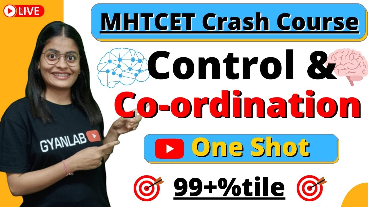 MHTCET 2022 Crash Course | Control & Co-ordination | One Shot | Biology | Gyanlab | Anjali Patel