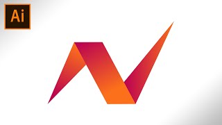 Letter N Logo Design Tutorial in illustrator | Adobe illustrator Logo Design Tutorial