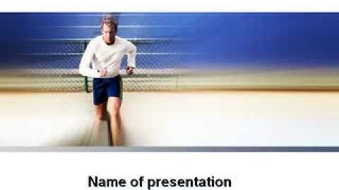 Jogging PowerPoint Template by PoweredTemplate.com
