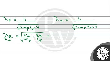 A proton and an alpha particle are accelerated through the same potential. Which one of the two ....
