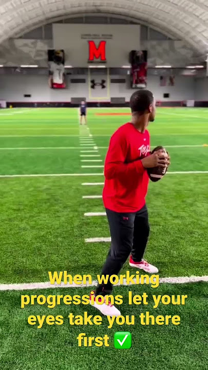 Working progressions with UMD QB Jayden Suaray