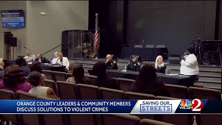Orange County leaders, residents call for an end to violent crimes in community