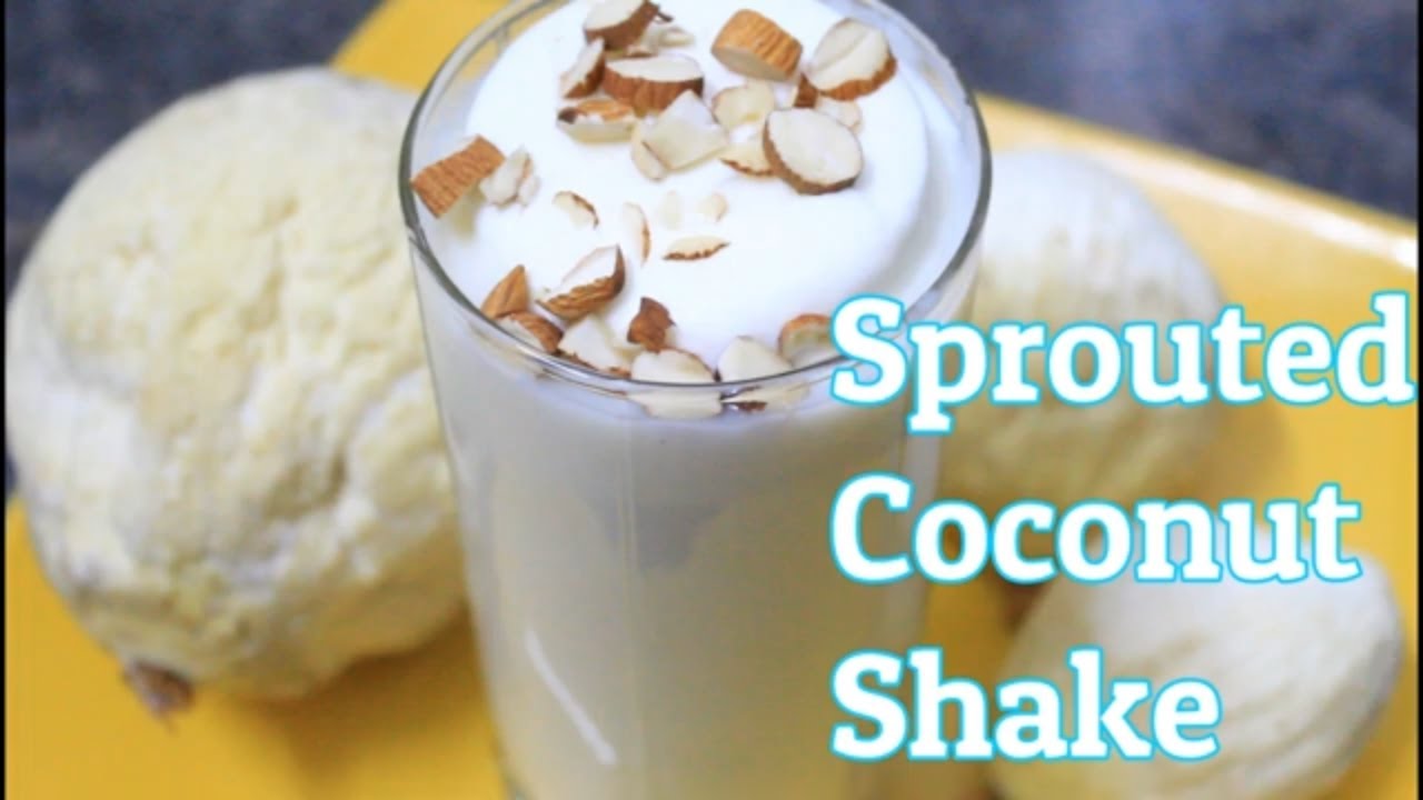 Sprout Coconut Shake RecipeCoconut Sprout Milk ShakeMangalore style Munge juiceMunge