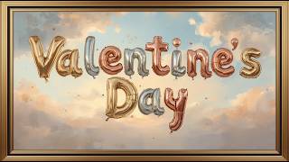 Vintage Valentine Metallic Balloons Painting | Elegant Gold Frame | Romantic Art | TV Screensaver 4K screenshot 5