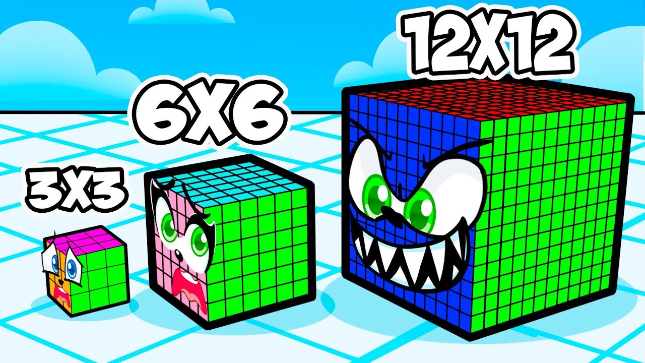 Becoming The Biggest RUBIKS CUBE To Eat MY FRIENDS...