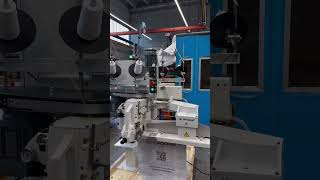 Union Special Double Head Column With Long Bag Feed-In Device And Bc200 Machine