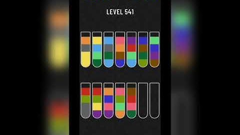 Water sort puzzle level 541