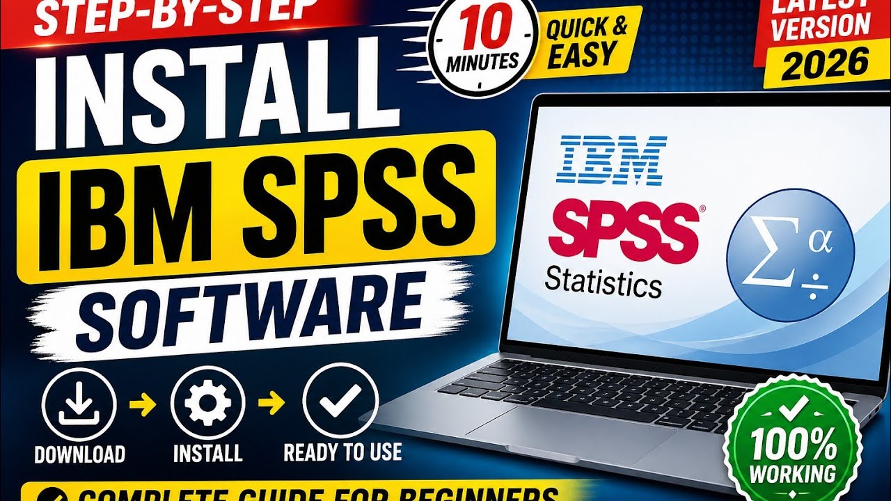 Sposs Installation Install IBM SPSS in 10 Minutes (Step-by-Step Beginner Guide 2026)#SPSS# ...