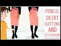 Pencil Skirt Tutorial | Pencil Skirt Cutting And Stitching DIY - Tailoring With Usha