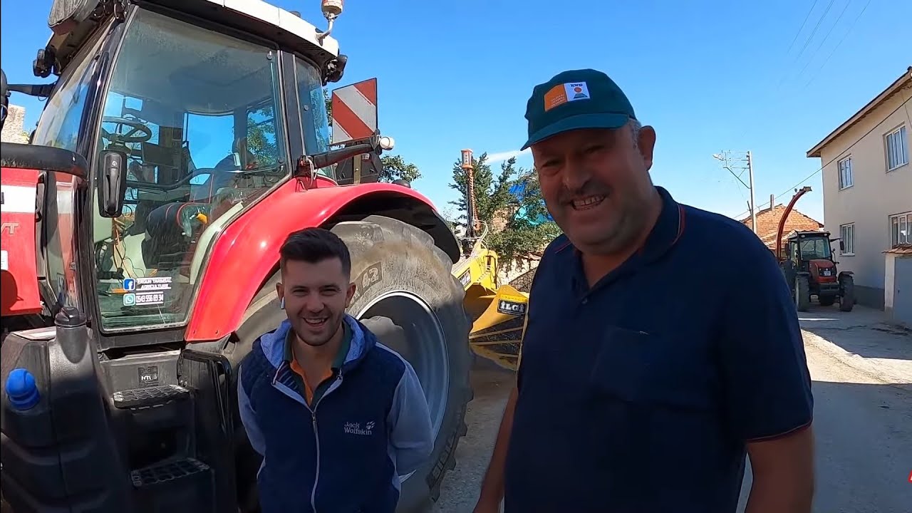 BÜYÜK MASSEY TESVİYEDE. YUNUS GELDİ. TARLALARDA BORU BIRAKMADIK.