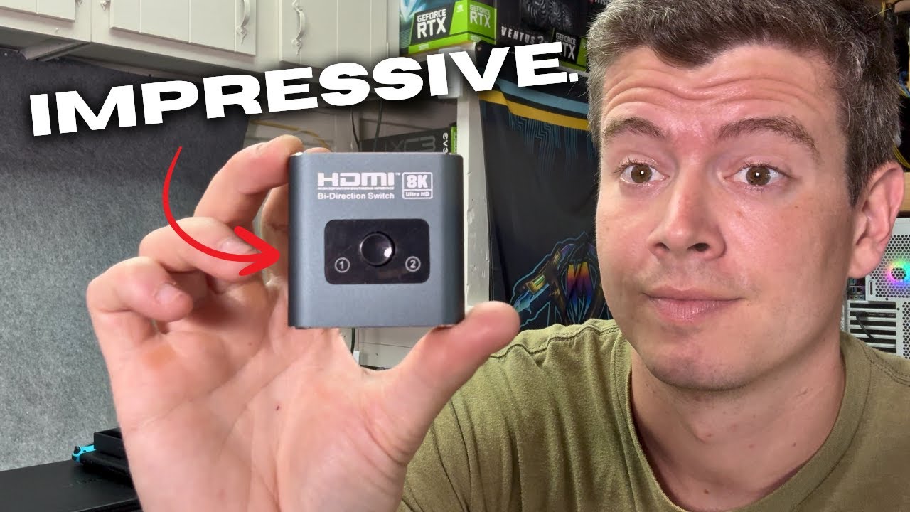 Как подключить два HDMI-устройства к одному монитору — коммутатор Binzet 8k HDMI