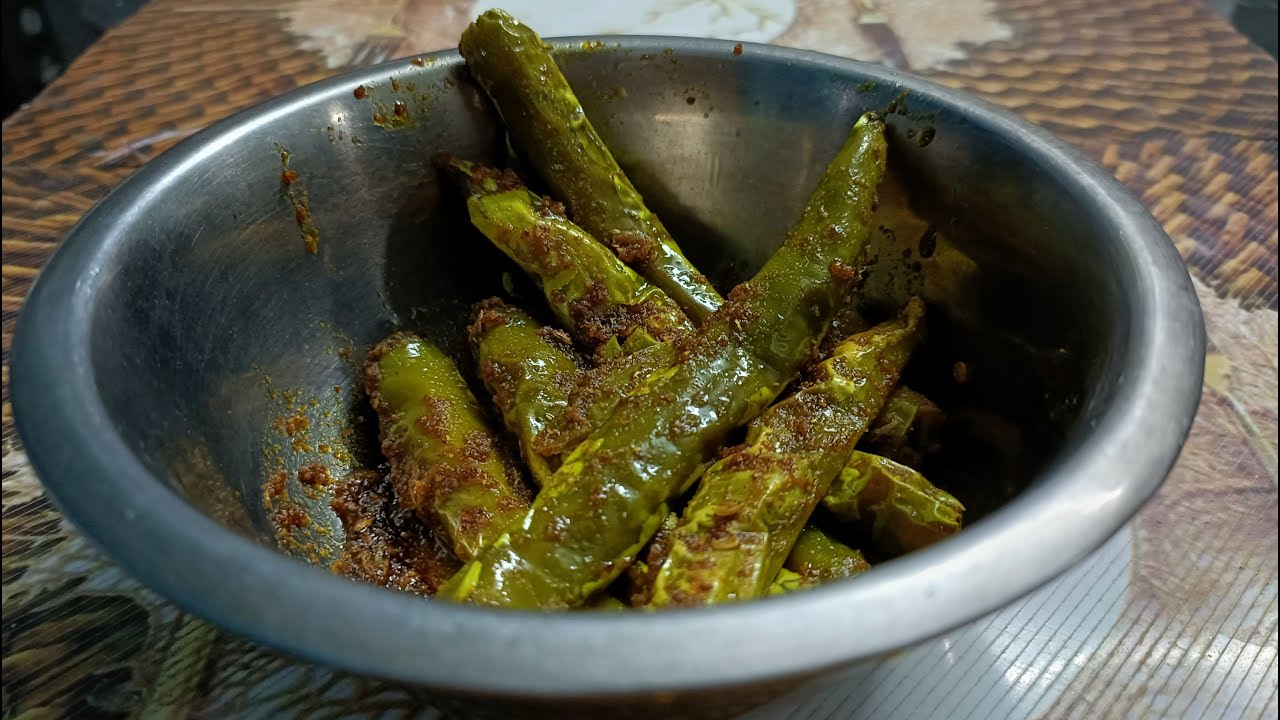 चटपटी Green chilli fry Recipe cooking greenchilli chilli easycook