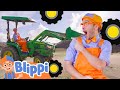 Tractor Driving Blippi!🚜 | Blippi Songs 🎶| Educational Songs For Kids