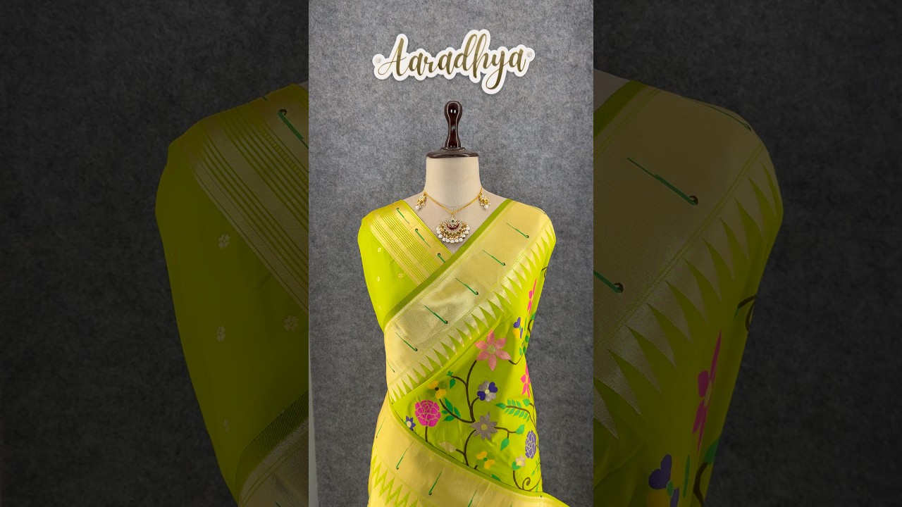 Janhvi Kapoor–Inspired Kanchivaram Paithani Silk Saree