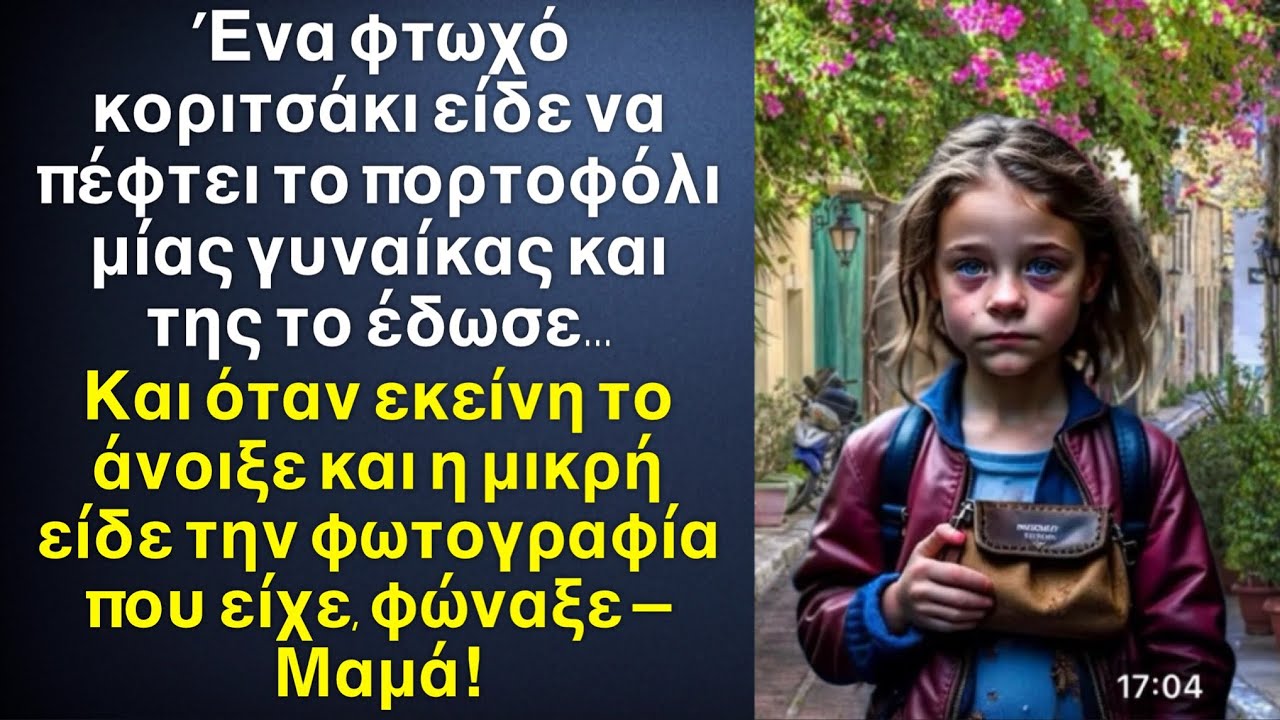 Κοριτσάκι βρήκε ένα πορτοφόλι και το έδωσε στη κυρία, και όταν εκείνη το άνοιξε και είδε τη φωτό…